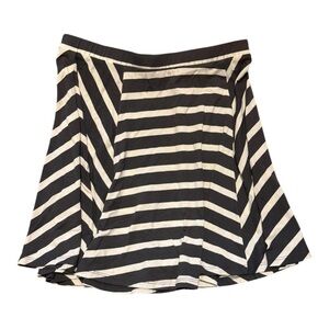 Mossimo Supply Co. Black and White Striped Skater Skirt